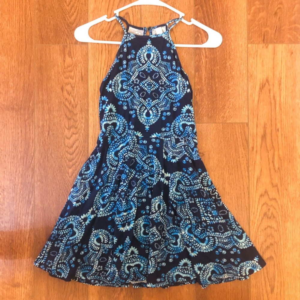 Blue Skater Dress